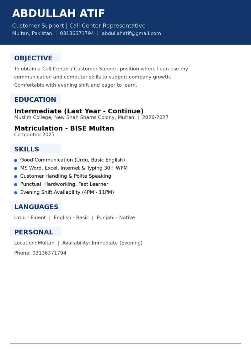 Call centre 0
