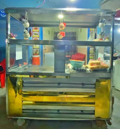 Burger, Shawarma & Friyer Steel Counter for Sale