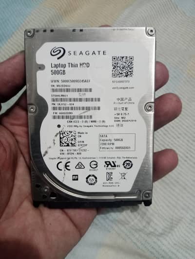 500 GB hard drive for laptop with 100 percent health