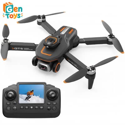 GT5 Foldable RC Drone with Remote Screen HD Camera WiFi FPV Brushless