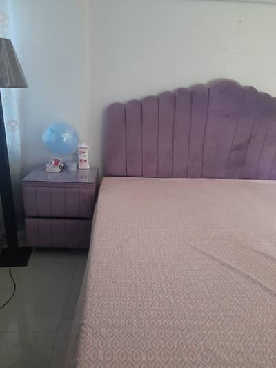 Queen size velvet back Bed set