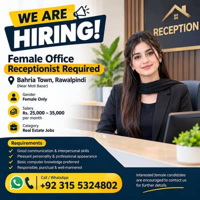 Lady Office Receptionist