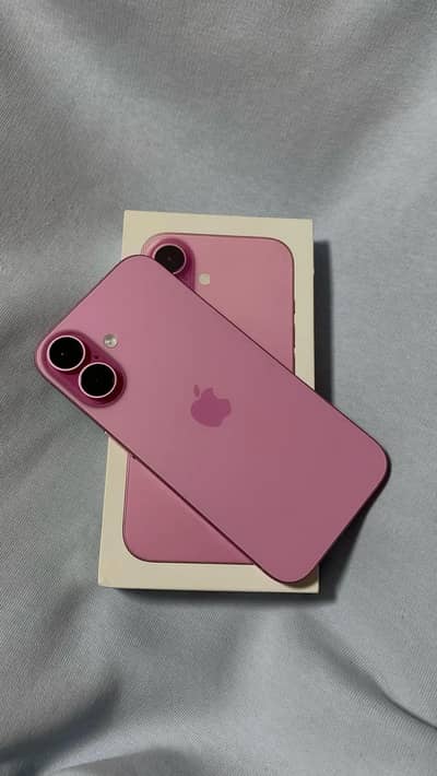 Apple iPhone 16 jv 128gb pink colour in good condition