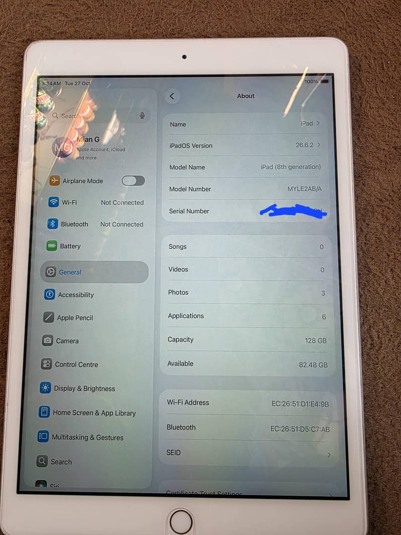 i pad 8 generation 1