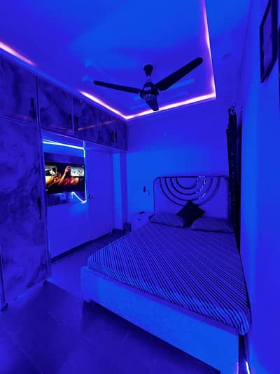 Studio Brand New Furnished Flat Available For Rent 4th Floor Ready To Move Near To Emporium Mall