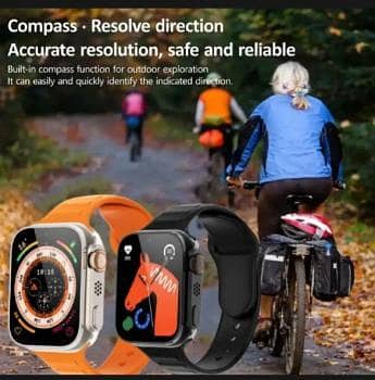 7 in 1 Ultra Smart Watch Series 8 with 2.1 Inch HD Display, 7 Straps, Bluetooth Calling & Wireless Charging