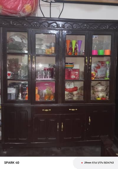 wooden showcase