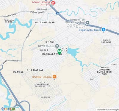 Plot For Sale 30x70 D17 Margla View Housing Society Islamabad