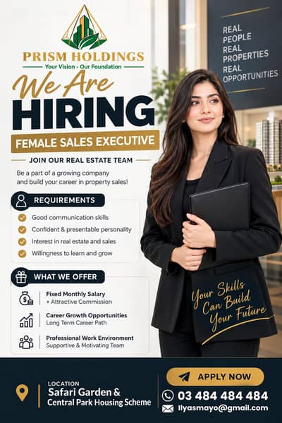 Real Estate Sales Executive Jobs | Fixed Salary, Commission & Transpor