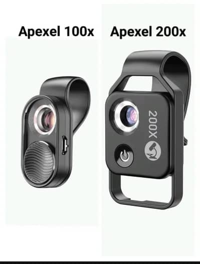Apexel 100x and 200x universal smartphone phonemicroscope lens macro