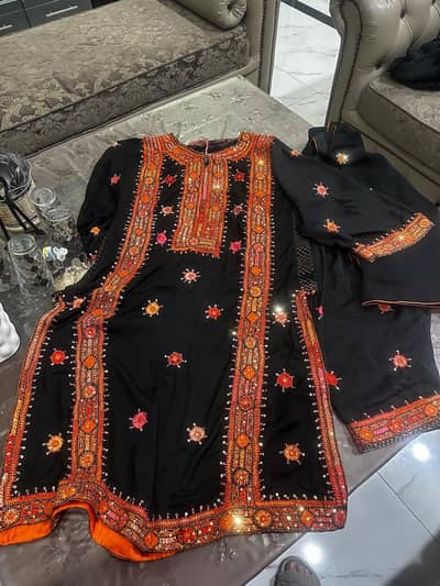balochi hand work dress from ashi brand