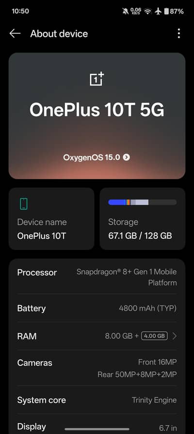 One Plus 10t