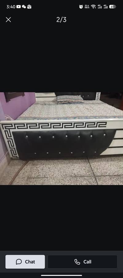 king size bed for sale (without mattress)