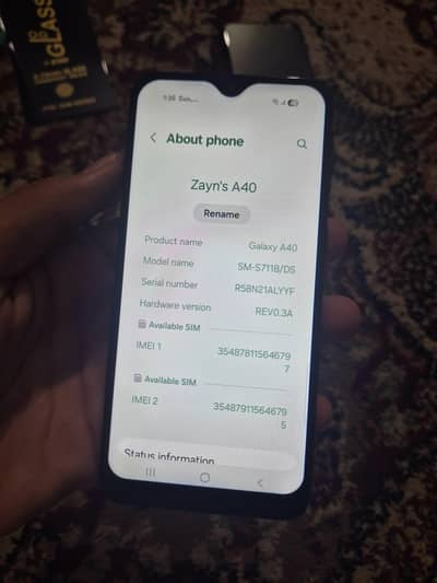 Samsung Galaxy A40 4/64GB Official PTA Approved Dual Physical All Ok