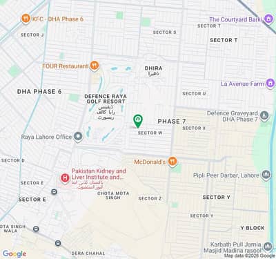 Phase 7 W Block Near #1165 One Kanal Plot Top Location Plot