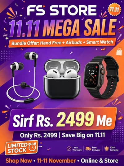 Airbuds+Handfree+smart watch ⌚