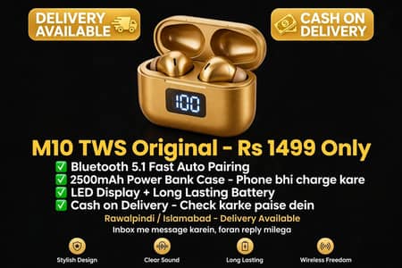 M10 TWS Wireless Earbuds Bluetooth 5.1