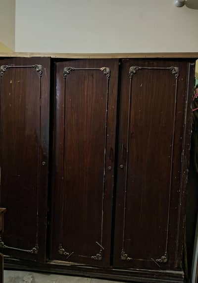 wooden Divider and cupboard