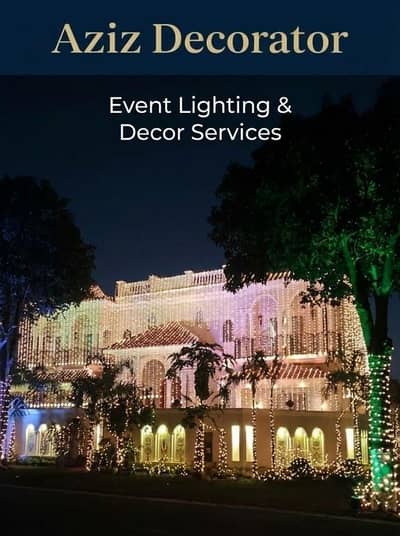 wedding lights | Flower decor | Event Services