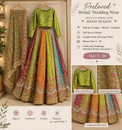 heavy mirror work lengha for sale 3 pc 2000