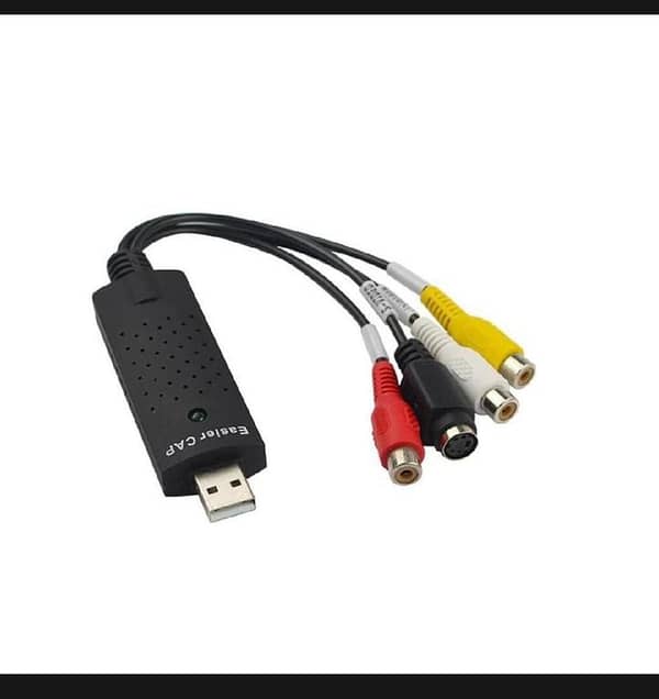 T  Easycap USB 2.0 Easy Cap Video TV DVD VHS DVR Capture Adapter Easier Cap USB Video Capture Device Support Win10