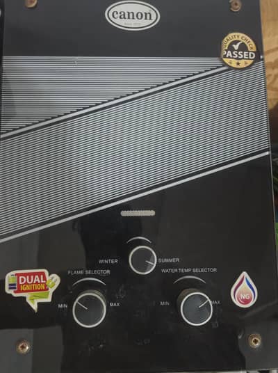 instant gyser canon log and gas  ins 604 dual ignition