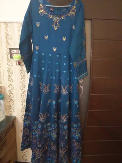 lahenga stitched androidi blue clour