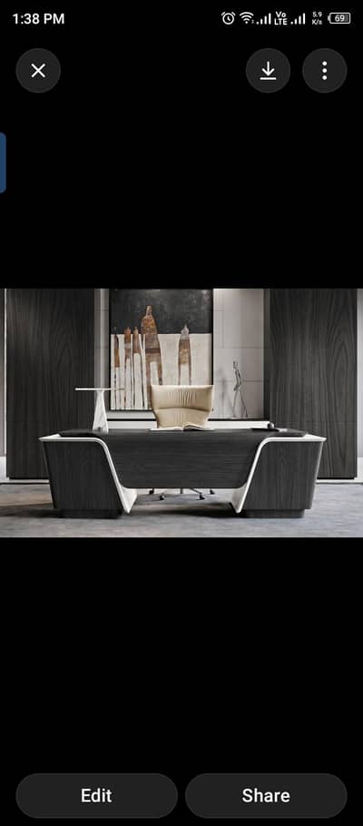 Luxury Executive Office Desk – Modern & Elegant Design