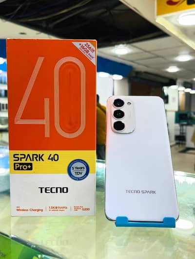 Tecno Spark 40 Pro Plus with warranty and all accessories