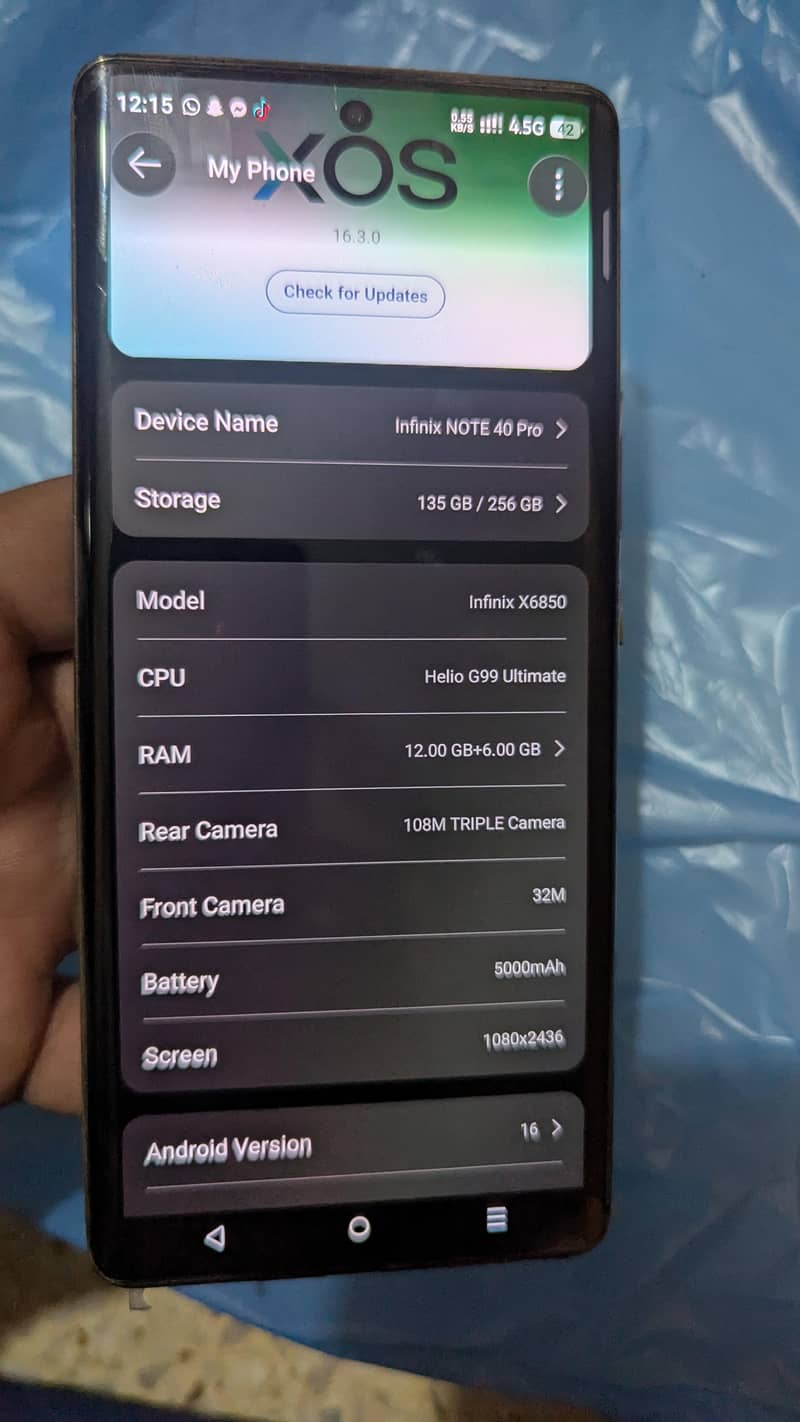 Infinix Note 40 Pro Best condition 4
