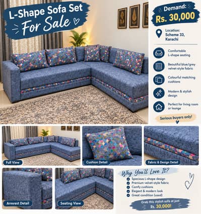 L shape sofa