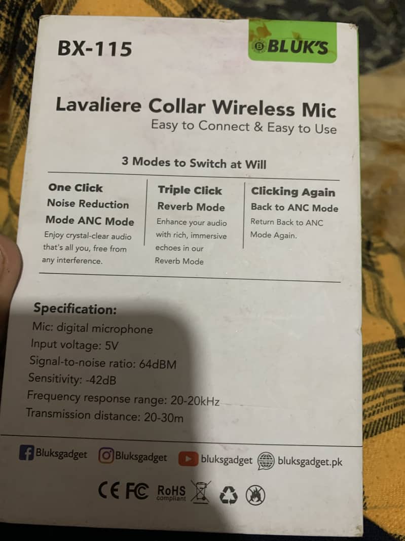 Wireless mic ANC original 1