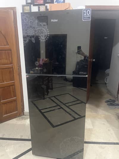 Haier glass door fridge