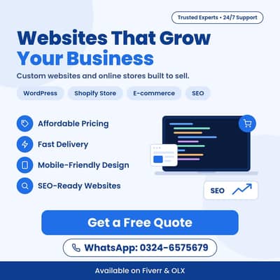 Professional Website Development | Shopify store | E-commerce