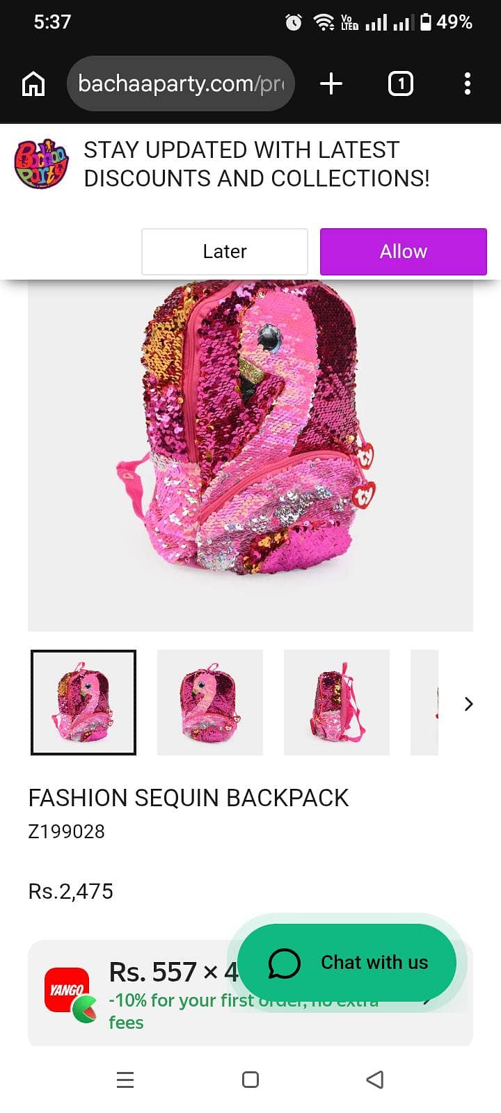 Bacha party bagpack 0
