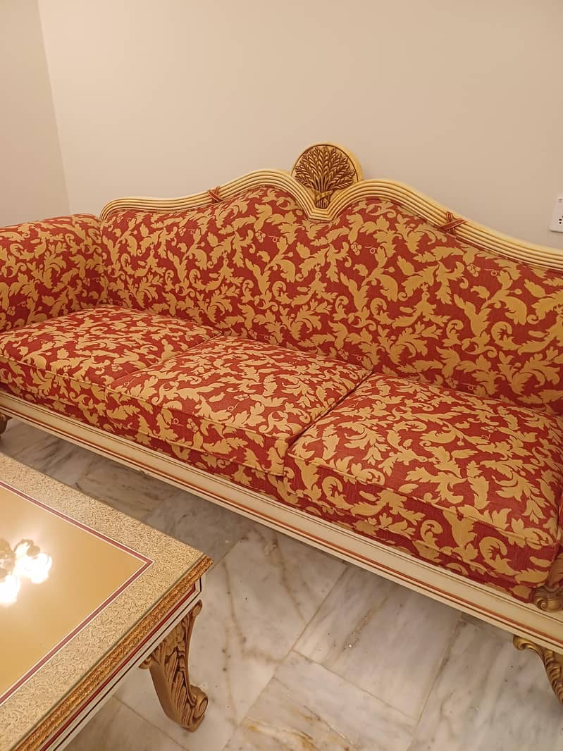 mehroon 9 seter sofa set 0