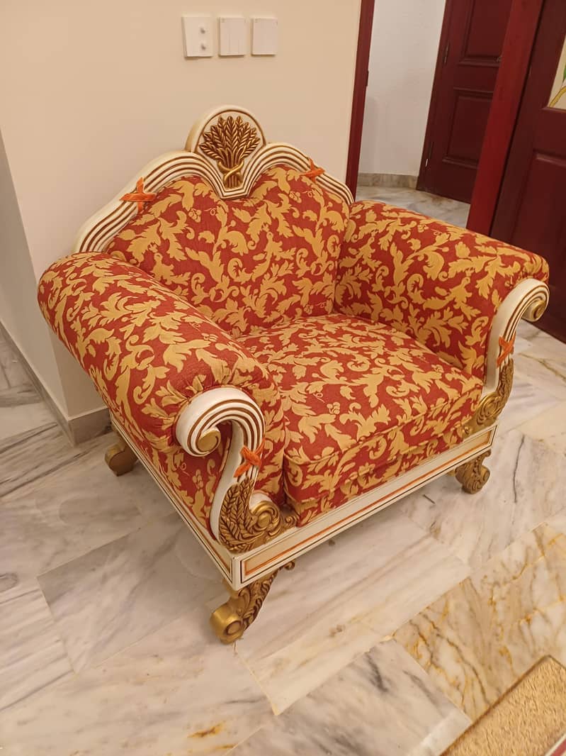 mehroon 9 seter sofa set 1