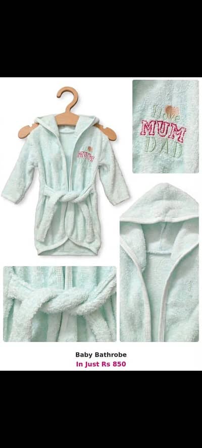 Cute Baby Bathrobe with Hood