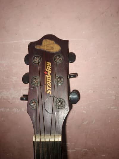 Starway Semi Acoustic Cutway Guitar ( Brown )