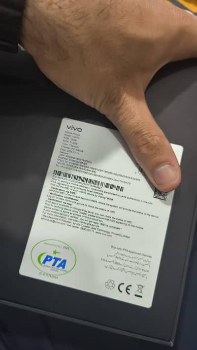 Vivo x200 Pro mobile full box 16/512gi box open