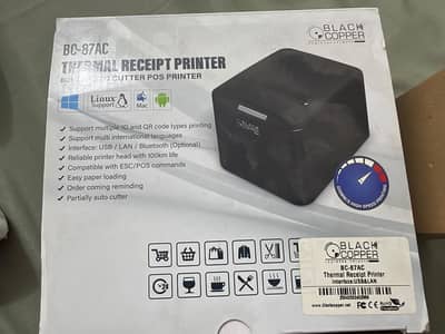 Black Copper BC-87AC Thermal Receipt Printer – 80mm Auto Cutter POS Pr