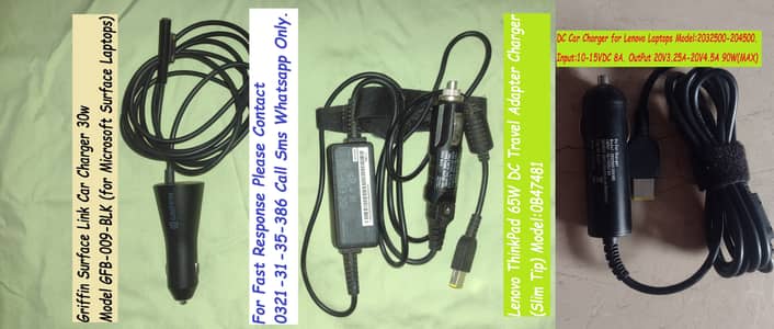 lenovo & microsoft surface travel charger for laptop