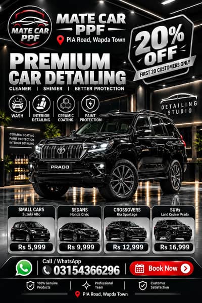 Premium car detailing and cleaning service
