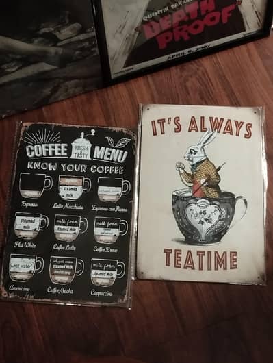 Vintage Metal Wall Decor For Outdoor and Cafe's