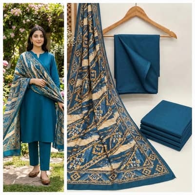 SHAWL SUIT PREMIUM DHANAK