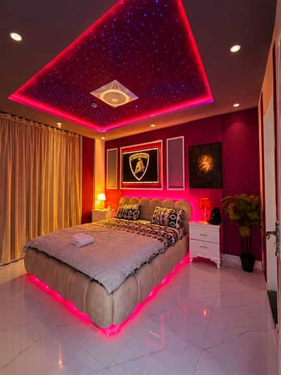 Luxury 1 Bedroom Furnished Apartment for Rent Per Day in Bahria Town Lahore | VIP Short Stay | Night Stay Flat | Per Day