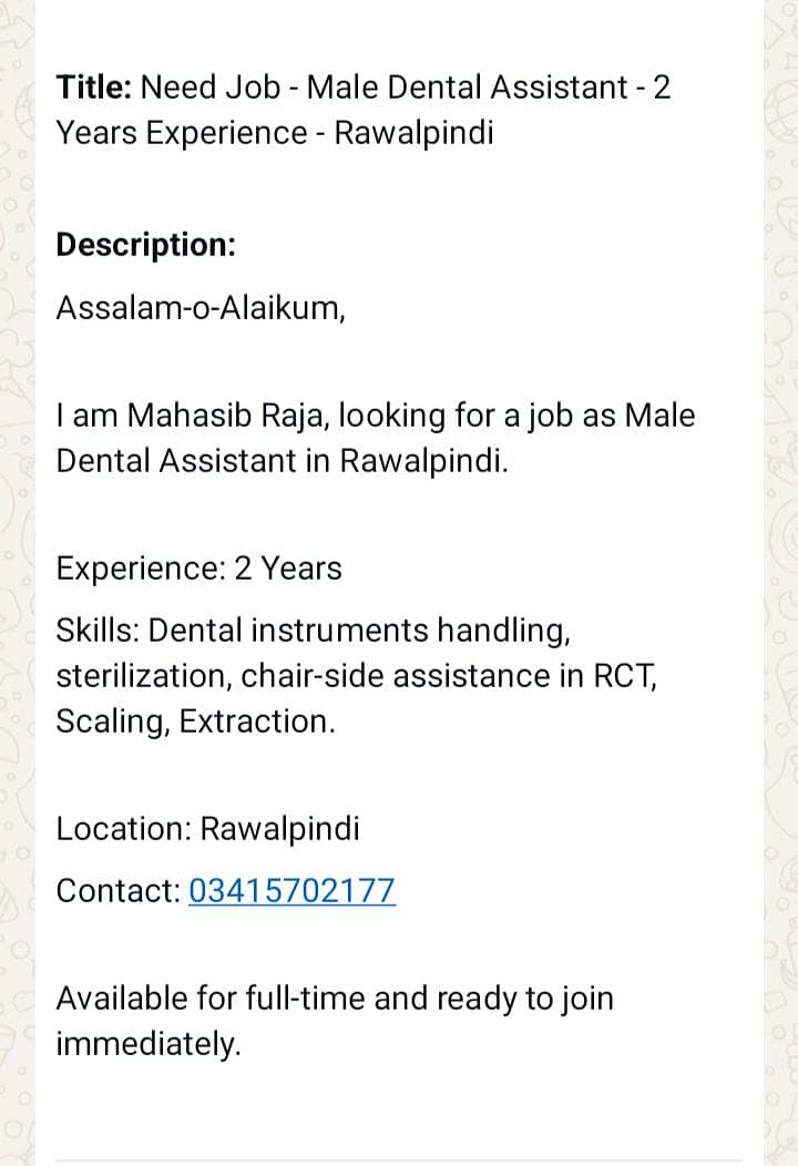 Dental assistant 0