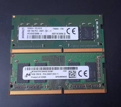 2 Laptop RAMs DDR4 4gb/4gb