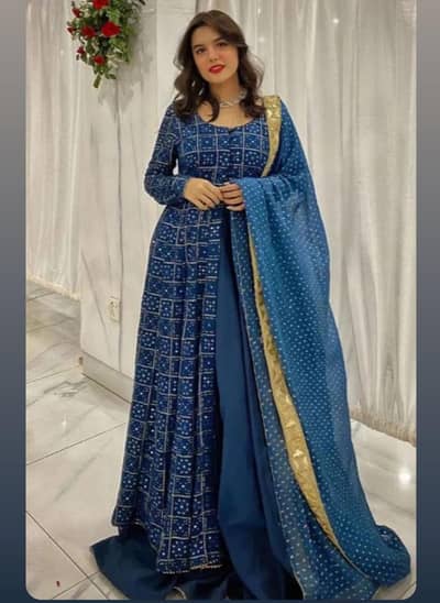 Amna Ismail pehwas with lehnga and duppta 3 piece stitch dress