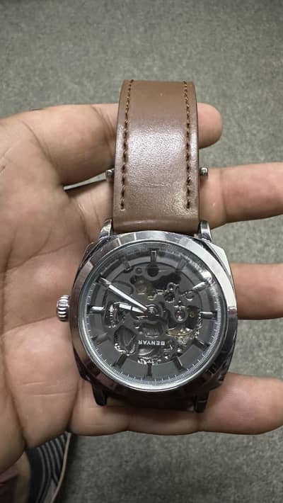 Pagani Benyar Autometic Watch Leather